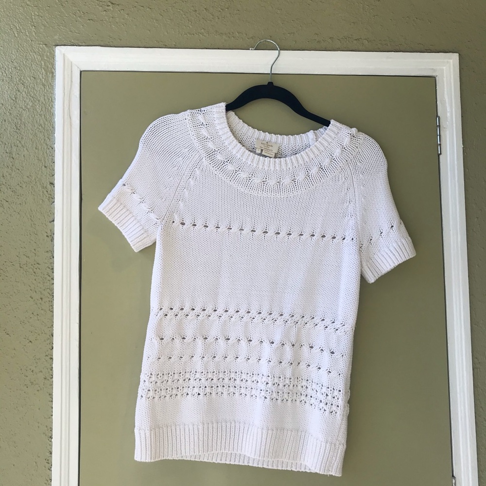 Kate Spade short sleeve knit sweater, size small